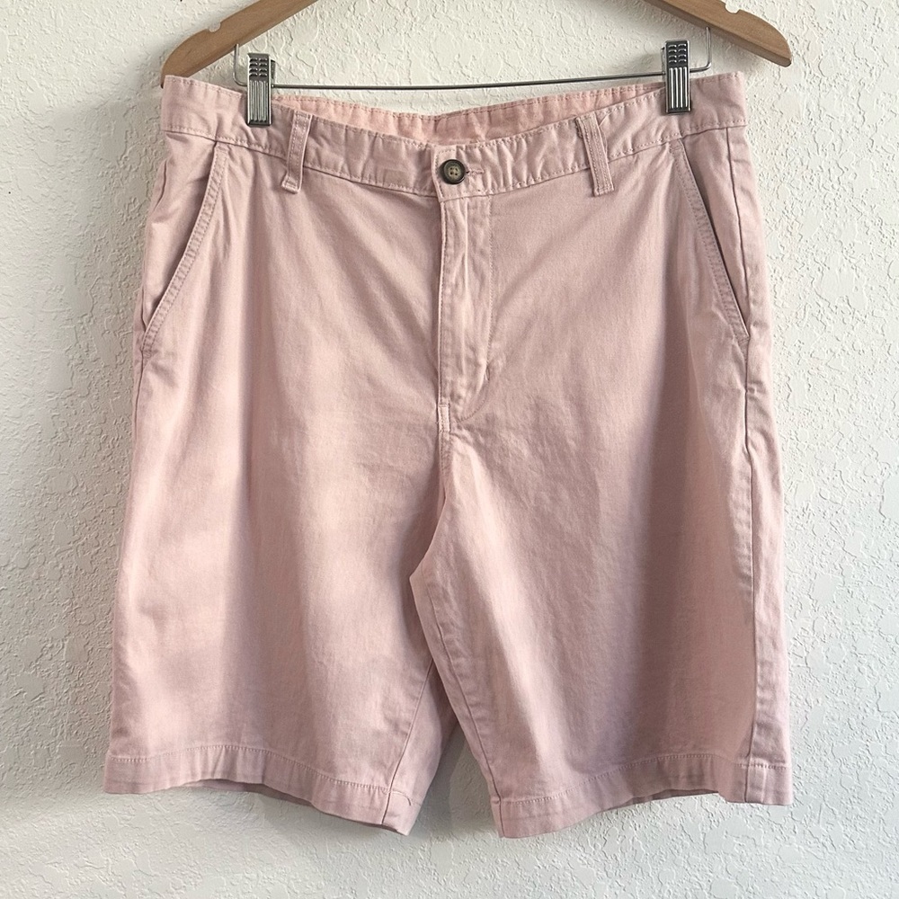 GEORGE Pink Salmon Board Bermuda Shorts Chino Size 34 Cotton Pockets Casual